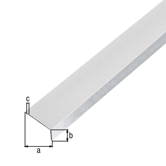 Angle profile, self-adhesive, with protective film, Material: Aluminium, Surface: shot blasted, silver colour, Width: 20 mm, Height: 10 mm, Material thickness: 1 mm, Type: unequal sided, self-adhesive, Length: 1000 mm Angle profile, self-adhesive, with protective film, Material: Aluminium, Surface: shot blasted, silver colour, Width: 20 mm, Height: 10 mm, Material thickness: 1 mm, Type: unequal sided, self-adhesive, Length: 1000 mm