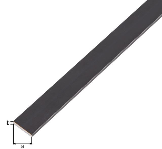 Flachstange, Alu schwarz elox., LxBxS 2000 x 20 x 2 mm #4004338489397 Flachstange, Alu schwarz elox., LxBxS 2000 x 20 x 2 mm #4004338489397