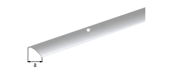 Barra para suelo, agujereada, con agujeros para atornillar avellanados, Material: Aluminio, Superficie: anodizado plateado, Anchura: 30 mm, Longitud: 900 mm, Altura sobre el suelo: 4,7 mm, Espesura del material: 1,00 mm, Embalado SB Barra para suelo, agujereada, con agujeros para atornillar avellanados, Material: Aluminio, Superficie: anodizado plateado, Anchura: 30 mm, Longitud: 900 mm, Altura sobre el suelo: 4,7 mm, Espesura del material: 1,00 mm, Embalado SB