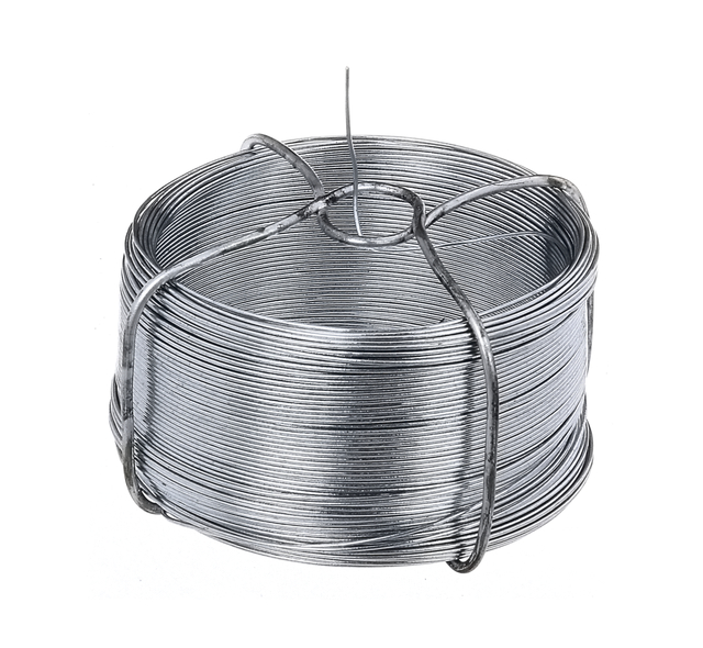 Drahtspule, Material: Stahl roh, Oberfläche: verzinkt, Länge: 50 m, Draht-Ø: 0,8 mm, 15 Jahre Garantie gegen Durchrosten Drahtspule, Material: Stahl roh, Oberfläche: verzinkt, Länge: 50 m, Draht-Ø: 0,8 mm, 15 Jahre Garantie gegen Durchrosten