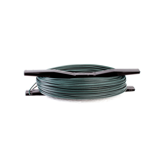 Stitching wire on spindle, Material: raw steel, Surface: galvanised, green powder-coated, Length: 40 m, Wire Ø: 1.5 mm, 15-year warranty against rusting through Stitching wire on spindle, Material: raw steel, Surface: galvanised, green powder-coated, Length: 40 m, Wire Ø: 1.5 mm, 15-year warranty against rusting through