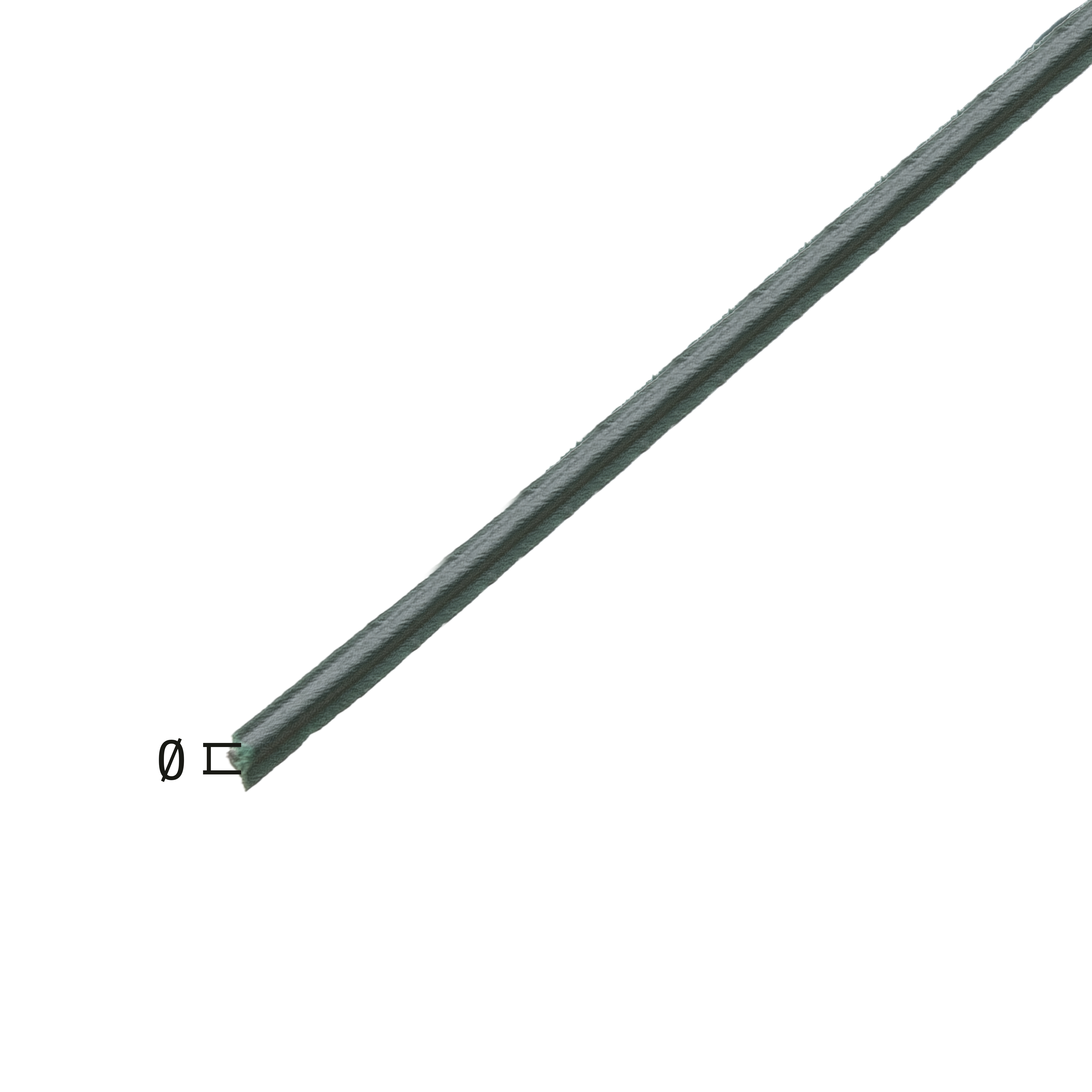 Drut do wiązania, materiał: stal surowa, powierzchnia: zielona powłoka z tworzywa sztucznego, Zawartość J.sp.: 50 m, Długość: 50 m, Szerokość: 2 mm, Średnica drutu: 0,4 mm, Grubość materiału: 0,50 mm Drut do wiązania, materiał: stal surowa, powierzchnia: zielona powłoka z tworzywa sztucznego, Zawartość J.sp.: 50 m, Długość: 50 m, Szerokość: 2 mm, Średnica drutu: 0,4 mm, Grubość materiału: 0,50 mm