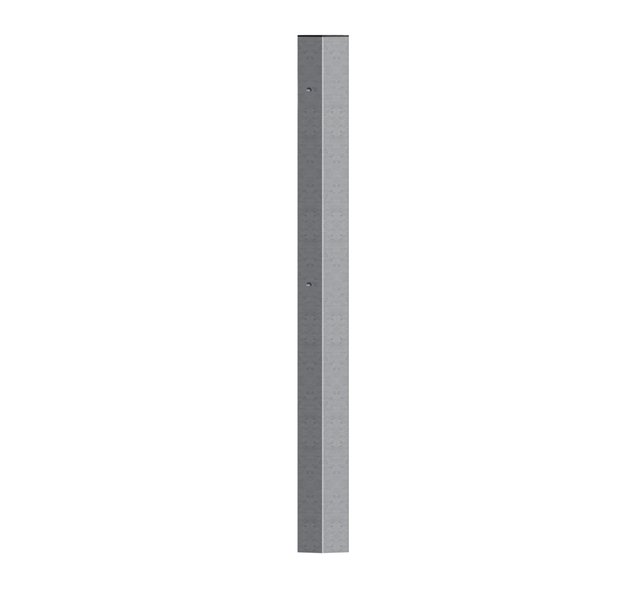 Hook post for single gates Madrid, Material: raw steel, Surface: hot-dip galvanised passivated, for setting in concrete, Length: 1300 mm, Gate height: 800 mm, Post thickness: 60 x 60 mm, 15-year warranty against rusting through Hook post for single gates Madrid, Material: raw steel, Surface: hot-dip galvanised passivated, for setting in concrete, Length: 1300 mm, Gate height: 800 mm, Post thickness: 60 x 60 mm, 15-year warranty against rusting through