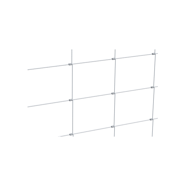 Knotengeflecht, Material: Stahl roh, Oberfläche: verzinkt, Inhalt pro PE: 50 m, Typ: 100/8/15, Länge: 50 m, Höhe: 1000 mm, Draht-Ø: 1,9 / 2,4 mm, Anzahl horizontaler Drähte: 8, 15 Jahre Garantie gegen Durchrosten Knotengeflecht, Material: Stahl roh, Oberfläche: verzinkt, Inhalt pro PE: 50 m, Typ: 100/8/15, Länge: 50 m, Höhe: 1000 mm, Draht-Ø: 1,9 / 2,4 mm, Anzahl horizontaler Drähte: 8, 15 Jahre Garantie gegen Durchrosten