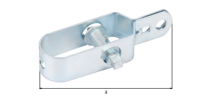 Wire tensioner, Material: raw steel, Surface: blue galvanised, Total length: 100 mm, Size: 2, Material thickness: 1.75 mm, Socket material: Aluminium, 15-year warranty against rusting through Wire tensioner, Material: raw steel, Surface: blue galvanised, Total length: 100 mm, Size: 2, Material thickness: 1.75 mm, Socket material: Aluminium, 15-year warranty against rusting through