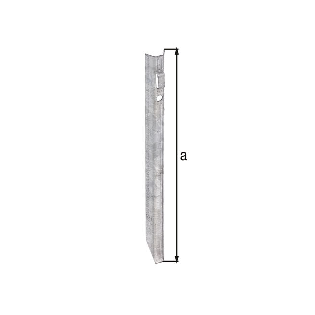 Ground anchor, Material: raw steel, Surface: sendzimir galvanised, Total height: 250 mm, 15-year warranty against rusting through Ground anchor, Material: raw steel, Surface: sendzimir galvanised, Total height: 250 mm, 15-year warranty against rusting through