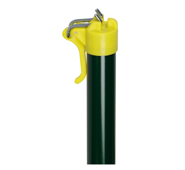 Clothesline post with line tensioner head, Material: raw steel, Surface: zinc phosphate plated, green powder-coated RAL 6005, Tube length: 2000 mm, Tube Ø: 42 mm, 10-year warranty against rusting through Clothesline post with line tensioner head, Material: raw steel, Surface: zinc phosphate plated, green powder-coated RAL 6005, Tube length: 2000 mm, Tube Ø: 42 mm, 10-year warranty against rusting through