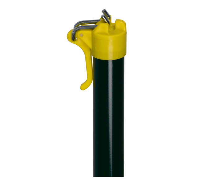 Clothesline post with line tensioner head, Material: raw steel, Surface: zinc phosphate plated, green powder-coated RAL 6005, Tube length: 2000 mm, Tube Ø: 42 mm, 10-year warranty against rusting through Clothesline post with line tensioner head, Material: raw steel, Surface: zinc phosphate plated, green powder-coated RAL 6005, Tube length: 2000 mm, Tube Ø: 42 mm, 10-year warranty against rusting through
