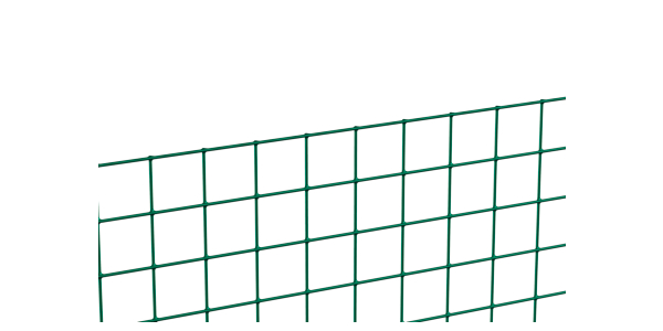 Schweißgitter, Material: Stahl roh, Oberfläche: verzinkt, grün kunststoffbeschichtet, Inhalt pro PE: 5 m, Länge: 5 m, Höhe: 1000 mm, Maschenweite: 19 x 19 mm, Draht-Ø: 1 mm, 10 Jahre Garantie gegen Durchrosten