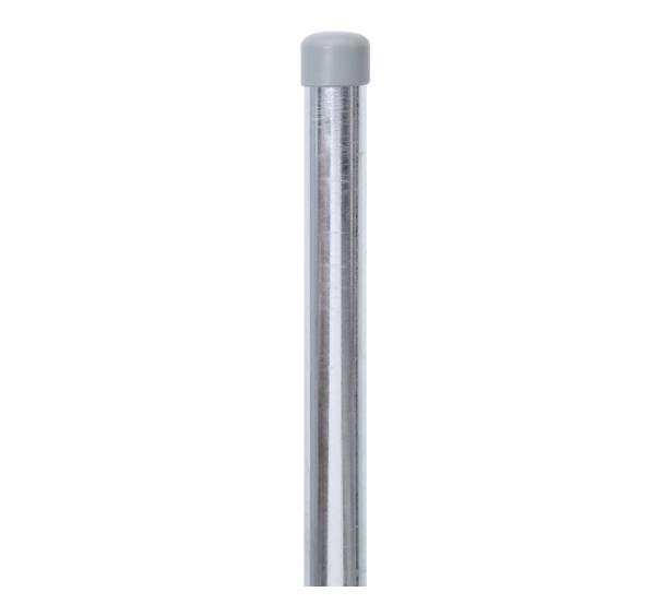 Fence post, undrilled, for setting in concrete, Material: raw steel, Surface: hot-dip galvanised, Length: 1500 mm, Post dia.: 34 mm, 15-year warranty against rusting through Fence post, undrilled, for setting in concrete, Material: raw steel, Surface: hot-dip galvanised, Length: 1500 mm, Post dia.: 34 mm, 15-year warranty against rusting through