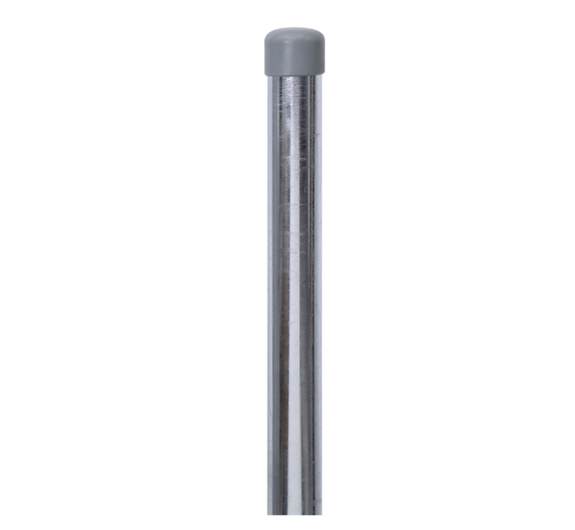 Fence post, undrilled, for setting in concrete, Material: raw steel, Surface: hot-dip galvanised, Length: 1500 mm, Post dia.: 34 mm, 15-year warranty against rusting through Fence post, undrilled, for setting in concrete, Material: raw steel, Surface: hot-dip galvanised, Length: 1500 mm, Post dia.: 34 mm, 15-year warranty against rusting through