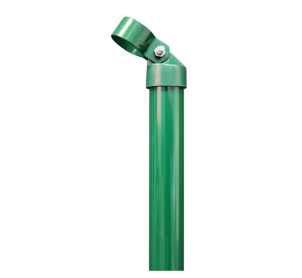 Brace, Material: raw steel, Surface: zinc phosphate plated, green powder-coated RAL 6005, for setting in concrete, Length: 900 mm, Tube Ø: 34 mm, Circlip dia.: 34 mm, 10-year warranty against rusting through Brace, Material: raw steel, Surface: zinc phosphate plated, green powder-coated RAL 6005, for setting in concrete, Length: 900 mm, Tube Ø: 34 mm, Circlip dia.: 34 mm, 10-year warranty against rusting through