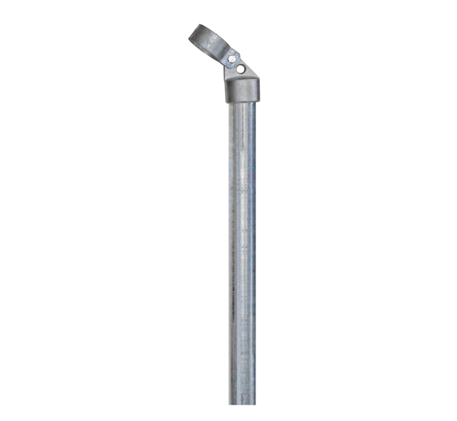 Strebe, Material: Stahl roh, Oberfläche: feuerverzinkt, zum Einbetonieren, Länge: 1150 mm, Rohr-Ø: 34 mm, Schellen-Ø: 42 mm, 15 Jahre Garantie gegen Durchrosten Strebe, Material: Stahl roh, Oberfläche: feuerverzinkt, zum Einbetonieren, Länge: 1150 mm, Rohr-Ø: 34 mm, Schellen-Ø: 42 mm, 15 Jahre Garantie gegen Durchrosten