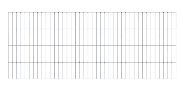 Doppelstab-Gittermatte, Typ 6/5/6, ohne Überstand, Material: Stahl roh, Oberfläche: feuerverzinkt, Breite: 2000 mm, Höhe: 800 mm, Maschenweite: 50 x 200 mm, 15 Jahre Garantie gegen Durchrosten Doppelstab-Gittermatte, Typ 6/5/6, ohne Überstand, Material: Stahl roh, Oberfläche: feuerverzinkt, Breite: 2000 mm, Höhe: 800 mm, Maschenweite: 50 x 200 mm, 15 Jahre Garantie gegen Durchrosten