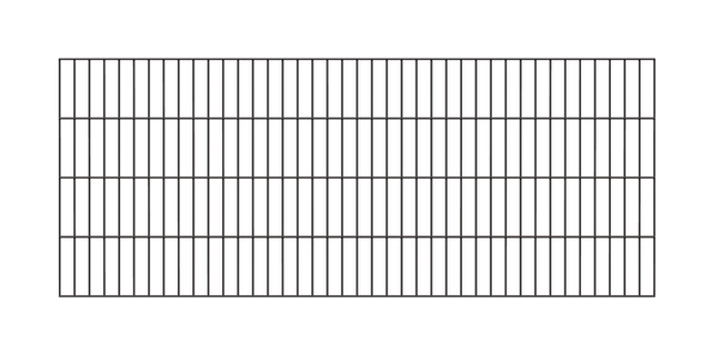 Doppelstab-Gittermatte, Typ 6/5/6, ohne Überstand, Material: Stahl roh, Oberfläche: verzinkt, anthrazit kunststoffbeschichtet RAL 7016, Breite: 2000 mm, Höhe: 800 mm, Maschenweite: 50 x 200 mm, 15 Jahre Garantie gegen Durchrosten Doppelstab-Gittermatte, Typ 6/5/6, ohne Überstand, Material: Stahl roh, Oberfläche: verzinkt, anthrazit kunststoffbeschichtet RAL 7016, Breite: 2000 mm, Höhe: 800 mm, Maschenweite: 50 x 200 mm, 15 Jahre Garantie gegen Durchrosten