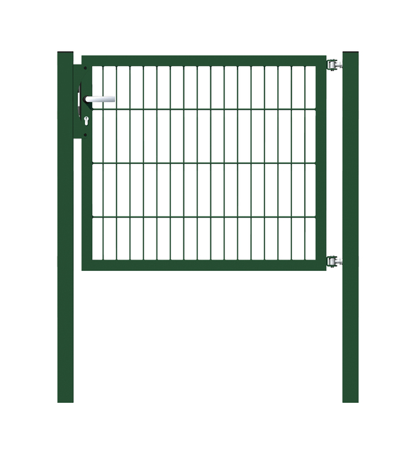 Furtka Flexo, typ 6/5/6, materiał: stal surowa, powierzchnia: ocynkowana ogniowo, czarna, matowa powłoka z tworzywa sztucznego RAL 9005, Szerokość siatki: 1000 mm, Szerokość w świetle: 1000 mm, Szerokość całkowita: 886 mm, Wysokość: 800 mm, Długość słupka: 1300 mm, Grubość słupka: 60 x 60 mm, Szerokość ramy: 910 mm, Grubość ramy: 40 x 40 mm, Wielkość oczek: 50 x 200 mm, 15 lat gwarancji na przerdzewienie Furtka Flexo, typ 6/5/6, materiał: stal surowa, powierzchnia: ocynkowana ogniowo, czarna, matowa powłoka z tworzywa sztucznego RAL 9005, Szerokość siatki: 1000 mm, Szerokość w świetle: 1000 mm, Szerokość całkowita: 886 mm, Wysokość: 800 mm, Długość słupka: 1300 mm, Grubość słupka: 60 x 60 mm, Szerokość ramy: 910 mm, Grubość ramy: 40 x 40 mm, Wielkość oczek: 50 x 200 mm, 15 lat gwarancji na przerdzewienie