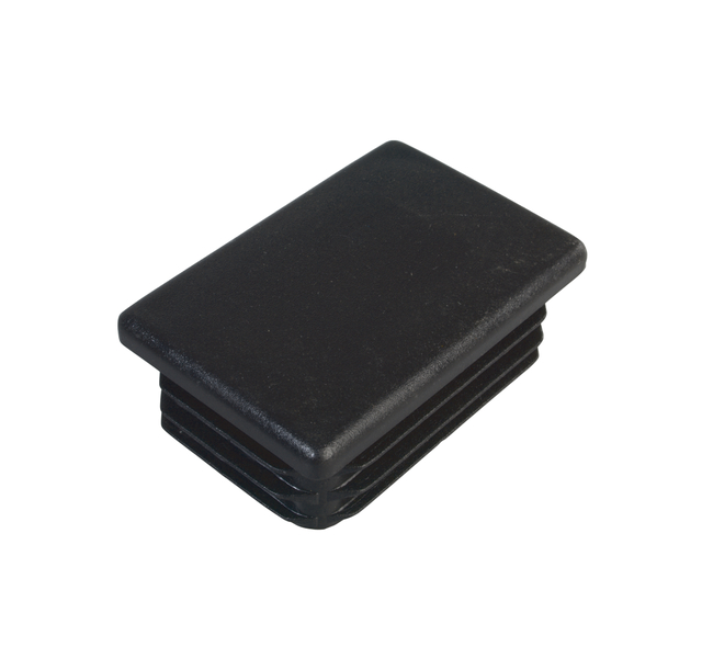 Post cap for rectangular metal posts, Material: plastic, colour: black, For posts: 60 x 40 mm