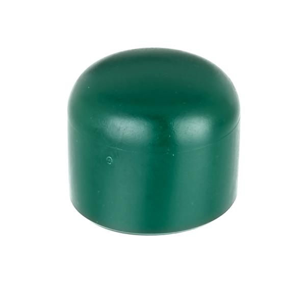 Post cap for round metal posts, Material: plastic, colour: green, For posts-Ø: 34 mm Post cap for round metal posts, Material: plastic, colour: green, For posts-Ø: 34 mm