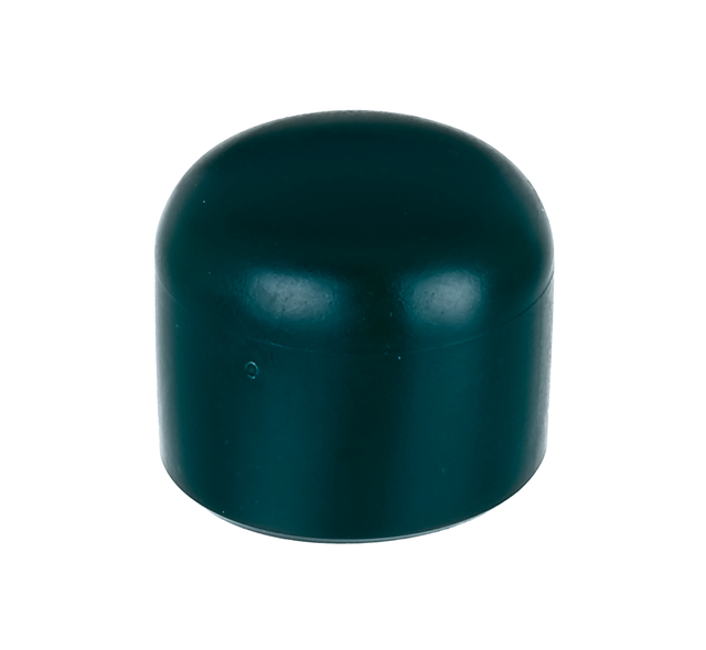 Post cap for round metal posts, Material: plastic, colour: green, For posts-Ø: 34 mm Post cap for round metal posts, Material: plastic, colour: green, For posts-Ø: 34 mm