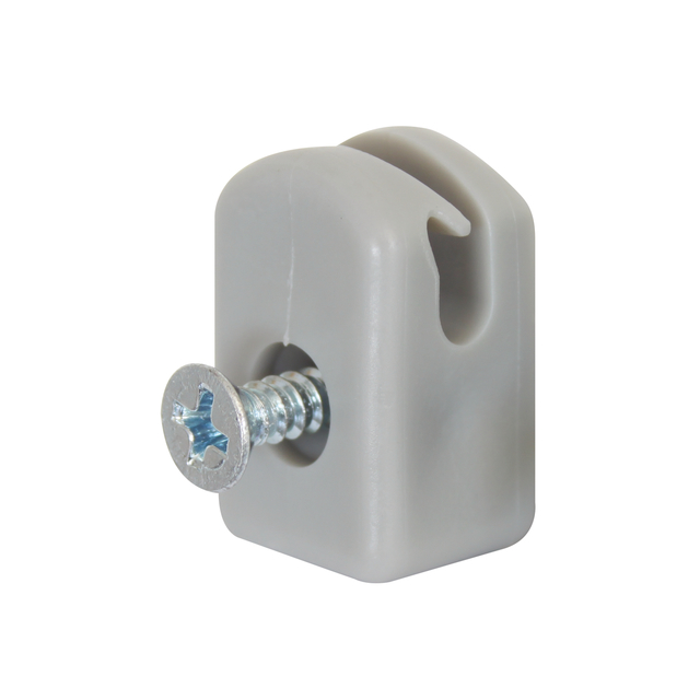 Spanndrahthalter mit Schraube, Material: Kunststoff, Farbe: grau, im Polybeutel verpackt, Inhalt pro PE: 10 St., Schrauben-Ø: 3,9 mm, Schraubenlänge: 25 mm Spanndrahthalter mit Schraube, Material: Kunststoff, Farbe: grau, im Polybeutel verpackt, Inhalt pro PE: 10 St., Schrauben-Ø: 3,9 mm, Schraubenlänge: 25 mm