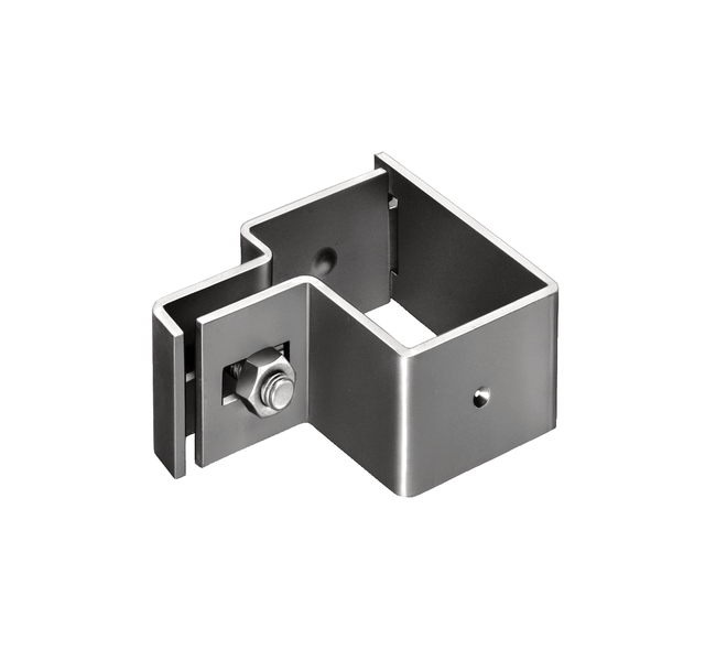 Endschelle für Vierkantpfosten, Material: Stahl roh, Oberfläche: feuerverzinkt, Ausführung: zweiteilig, für Pfosten: 60 x 40 mm, Schraube: M8, Schraubenlänge: 30 mm, 15 Jahre Garantie gegen Durchrosten Endschelle für Vierkantpfosten, Material: Stahl roh, Oberfläche: feuerverzinkt, Ausführung: zweiteilig, für Pfosten: 60 x 40 mm, Schraube: M8, Schraubenlänge: 30 mm, 15 Jahre Garantie gegen Durchrosten