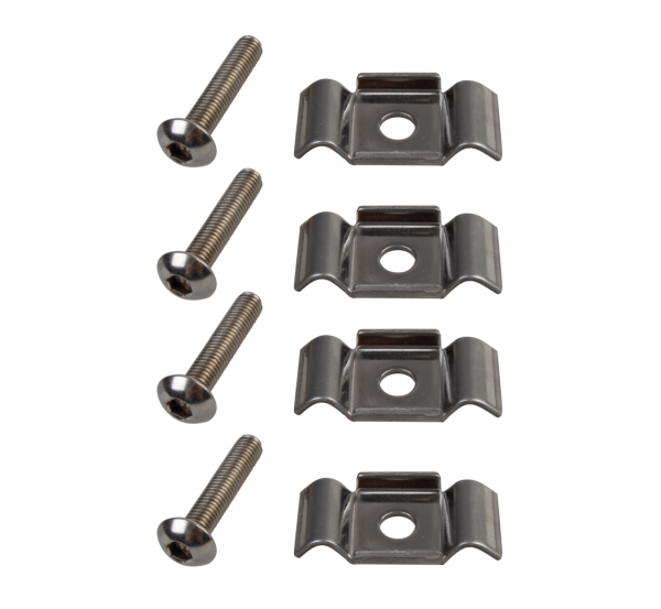 Accessory kit for square posts, Material: stainless steel, Contents per PU: 4 Piece Accessory kit for square posts, Material: stainless steel, Contents per PU: 4 Piece