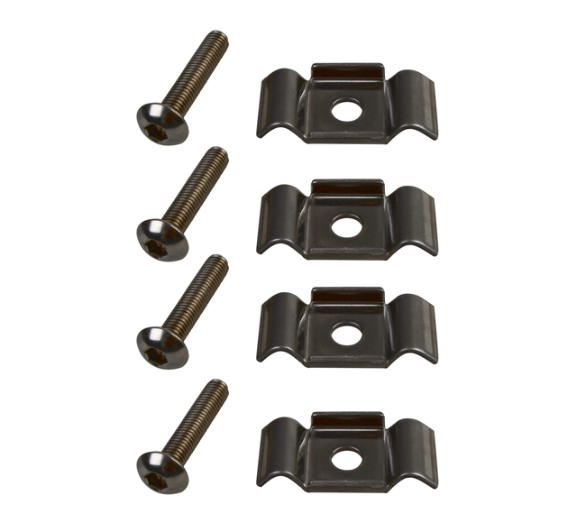 Zubehör-Set für Vierkantpfosten, Material: Edelstahl, Inhalt pro PE: 4 St. Zubehör-Set für Vierkantpfosten, Material: Edelstahl, Inhalt pro PE: 4 St.
