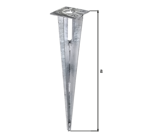 Einschlag-Bodenhülse für Stahlrohr-Zaunpfosten, Material: Stahl roh, Oberfläche: feuerverzinkt, Länge: 500 mm, für Pfosten-Ø: 34 mm, 15 Jahre Garantie gegen Durchrosten Einschlag-Bodenhülse für Stahlrohr-Zaunpfosten, Material: Stahl roh, Oberfläche: feuerverzinkt, Länge: 500 mm, für Pfosten-Ø: 34 mm, 15 Jahre Garantie gegen Durchrosten