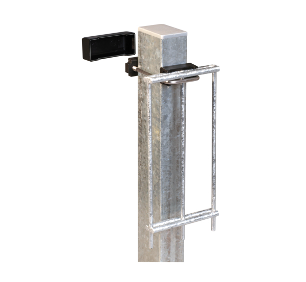 Bolt clip for square posts, Material: stainless steel, Contents per PU: 1 Set, For posts: 60 x 40 mm Bolt clip for square posts, Material: stainless steel, Contents per PU: 1 Set, For posts: 60 x 40 mm