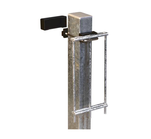 Bügelschelle für Vierkantpfosten, Material: Edelstahl, Inhalt pro PE: 1 Set, für Pfosten: 60 x 40 mm Bügelschelle für Vierkantpfosten, Material: Edelstahl, Inhalt pro PE: 1 Set, für Pfosten: 60 x 40 mm