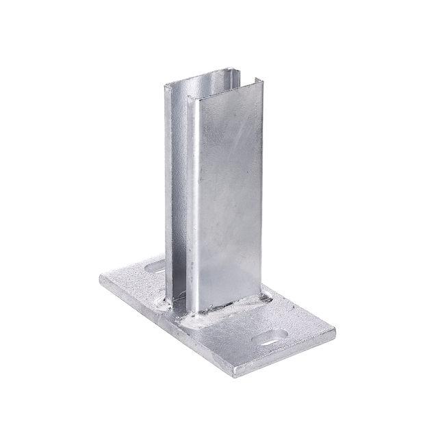 Pfostenträger für Zaunpfosten 60 x 40 mm, Material: Stahl roh, Oberfläche: feuerverzinkt, zum Aufschrauben, Platte: 150 x 80 mm, für Pfosten: 60 x 40 mm, Aufnahme: 55 mm, Aufnahme: 34 mm, Anzahl Löcher: 2, Loch: 24,5 x 12,5 mm, 15 Jahre Garantie gegen Durchrosten Pfostenträger für Zaunpfosten 60 x 40 mm, Material: Stahl roh, Oberfläche: feuerverzinkt, zum Aufschrauben, Platte: 150 x 80 mm, für Pfosten: 60 x 40 mm, Aufnahme: 55 mm, Aufnahme: 34 mm, Anzahl Löcher: 2, Loch: 24,5 x 12,5 mm, 15 Jahre Garantie gegen Durchrosten