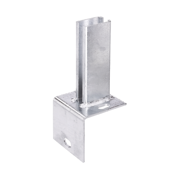 Wspornik słupka ogrodzeniowego 60 x 40 mm na krawężnikach typu L, materiał: stal surowa, powierzchnia: ocynkowana ogniowo, do przykręcenia, Płytka: 94 x 100 mm, Kąt mocowania: 84 x 100 x 4 mm, do słupka: 60 x 40 mm, Uchwyt: 55 mm, Uchwyt: 34 mm, Ilość otworów: 3, Otwór: 24,5 x 12,5 mm, 15 lat gwarancji na przerdzewienie Wspornik słupka ogrodzeniowego 60 x 40 mm na krawężnikach typu L, materiał: stal surowa, powierzchnia: ocynkowana ogniowo, do przykręcenia, Płytka: 94 x 100 mm, Kąt mocowania: 84 x 100 x 4 mm, do słupka: 60 x 40 mm, Uchwyt: 55 mm, Uchwyt: 34 mm, Ilość otworów: 3, Otwór: 24,5 x 12,5 mm, 15 lat gwarancji na przerdzewienie