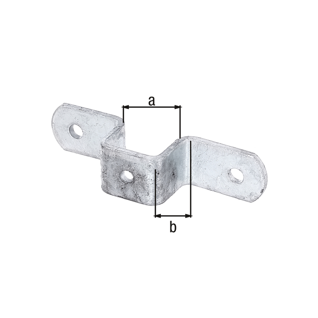 Collier de fixation pour poteaux universels, pour montage de barres transversales sur des poteaux de 30 x 30 mm, Matériau: Acier brut, Finition: galvanisée à chaud, Mesure intérieure: 30 mm, Largeur intérieure: 30 mm Collier de fixation pour poteaux universels, pour montage de barres transversales sur des poteaux de 30 x 30 mm, Matériau: Acier brut, Finition: galvanisée à chaud, Mesure intérieure: 30 mm, Largeur intérieure: 30 mm