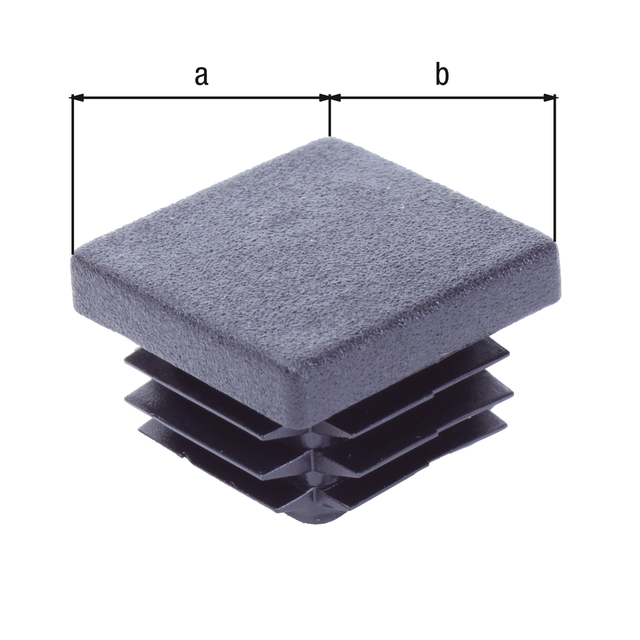 Post cap for universal posts, Material: plastic, colour: black, Contents per PU: 4 Piece, Length: 30 mm, Width: 30 mm, Retail packaged Post cap for universal posts, Material: plastic, colour: black, Contents per PU: 4 Piece, Length: 30 mm, Width: 30 mm, Retail packaged