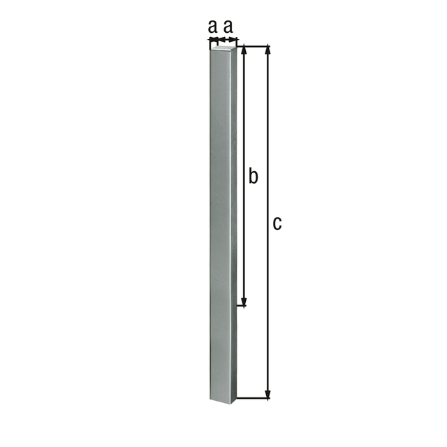 Absperrpfosten Standard SK, eckig, Material: Stahl roh, Oberfläche: feuerverzinkt, zum Einbetonieren, Pfosten: 70 x 70 mm, Höhe über Boden: 1000 mm, Gesamtlänge Pfosten: 1500 mm Absperrpfosten Standard SK, eckig, Material: Stahl roh, Oberfläche: feuerverzinkt, zum Einbetonieren, Pfosten: 70 x 70 mm, Höhe über Boden: 1000 mm, Gesamtlänge Pfosten: 1500 mm