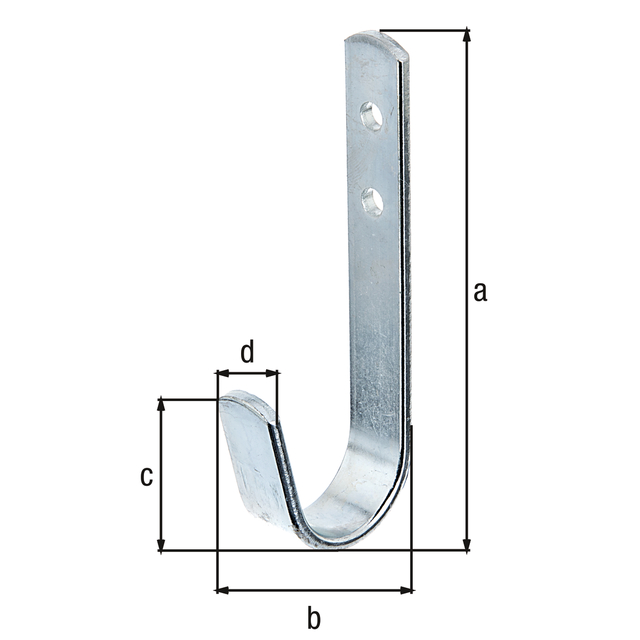 Gancio a parete, forma piegata, Materiale: acciaio, superficie: zincata blu, altezza totale: 90 mm, Profondità: 30 mm, Altezza del gancio: 35 mm, Larghezza: 14 mm, Portata max.: 25 kg Gancio a parete, forma piegata, Materiale: acciaio, superficie: zincata blu, altezza totale: 90 mm, Profondità: 30 mm, Altezza del gancio: 35 mm, Larghezza: 14 mm, Portata max.: 25 kg