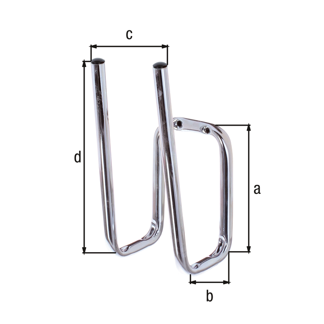 Stiefelhalter, abgewinkelt, für ein Paar Stiefel, Material: Stahl roh, Oberfläche: galvanisch blau verzinkt, Höhe: 120 mm, Tiefe: 60 mm, Breite: 90 mm, Höhe Halter: 200 mm, Belastung max.: 5 kg, Rohr-Ø: 12 mm Stiefelhalter, abgewinkelt, für ein Paar Stiefel, Material: Stahl roh, Oberfläche: galvanisch blau verzinkt, Höhe: 120 mm, Tiefe: 60 mm, Breite: 90 mm, Höhe Halter: 200 mm, Belastung max.: 5 kg, Rohr-Ø: 12 mm