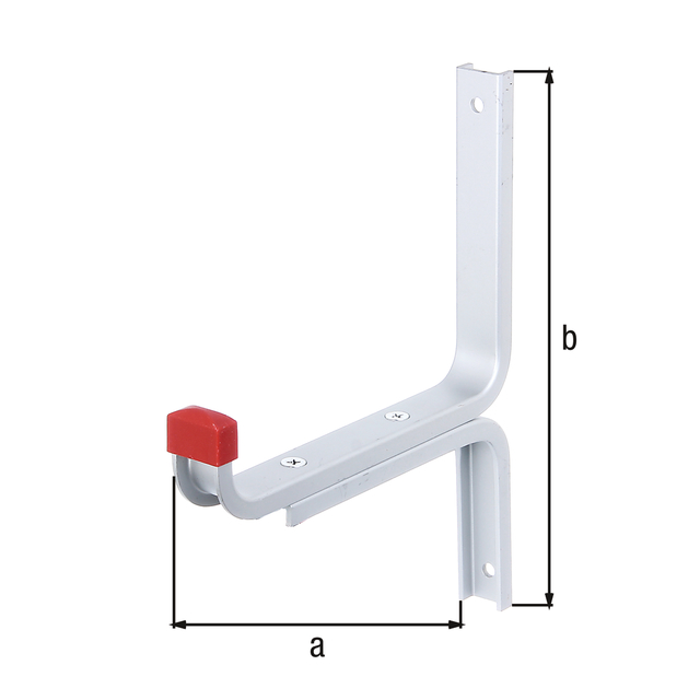 Crochet mural coudé renforcé, Matériau: Aluminium, Profondeur: 170 mm, Hauteur: 215 mm, Charge maxi: 50 kg, Largeur profilé en U: 21,5 mm, Hauteur profilé en U: 9 mm Crochet mural coudé renforcé, Matériau: Aluminium, Profondeur: 170 mm, Hauteur: 215 mm, Charge maxi: 50 kg, Largeur profilé en U: 21,5 mm, Hauteur profilé en U: 9 mm