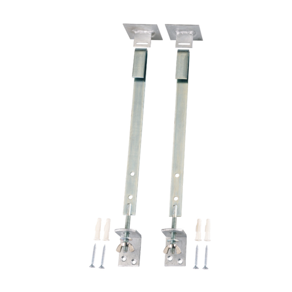 Gitterrostsicherung, mit versenkten Schraublöchern, Material: Stahl roh, Oberfläche: verzinkt, Inhalt pro PE: 2 St., Länge: 370 mm, Flacheisen: 19 x 2,5 mm, SB-verpackt Gitterrostsicherung, mit versenkten Schraublöchern, Material: Stahl roh, Oberfläche: verzinkt, Inhalt pro PE: 2 St., Länge: 370 mm, Flacheisen: 19 x 2,5 mm, SB-verpackt