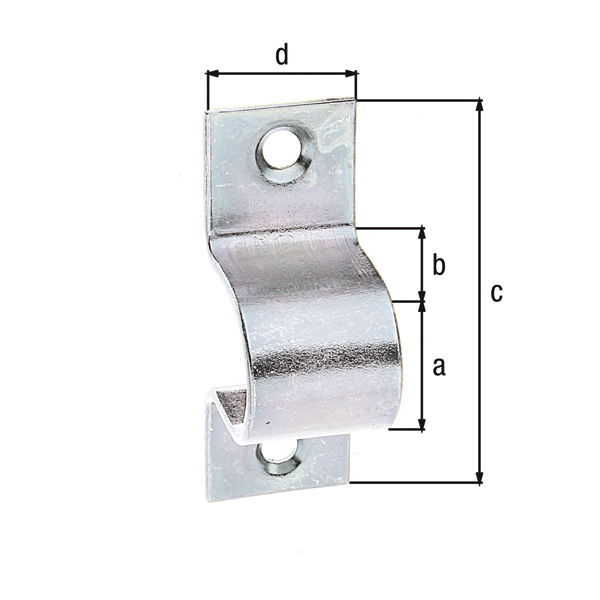 Schlaufe, mit versenkten Schraublöchern, Material: Stahl roh, Oberfläche: galvanisch verzinkt, Dickschichtschutz, mit versenkten Schraublöchern, Inhalt pro PE: 2 St., lichte Länge: 18 mm, lichte Höhe: 24 mm, Gesamtlänge: 58 mm, Gesamtbreite: 20 mm, Anzahl Löcher: 2, Loch: Ø5 mm, SB-verpackt