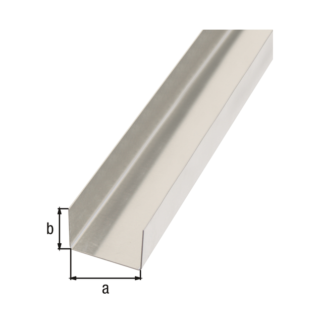 Smooth sheet, angled, U-shape, Material: Aluminium, Surface: untreated, Width: 29 mm, Height: 20 mm, Length: 1000 mm, Distortions: 90 / 90 °, Material thickness: 0.50 mm Smooth sheet, angled, U-shape, Material: Aluminium, Surface: untreated, Width: 29 mm, Height: 20 mm, Length: 1000 mm, Distortions: 90 / 90 °, Material thickness: 0.50 mm